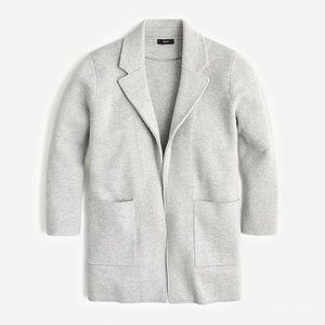 J Crew Sophie Open Front Sweater Blazer